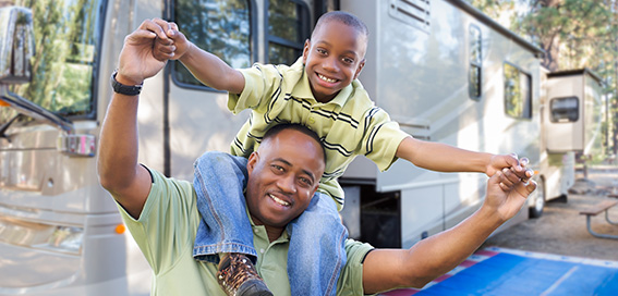 Happy Father And Son, Insurance Services, Big Spring, TX